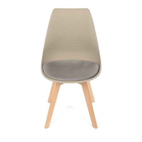 Židle jídelní, cappuccino plast, CT-X7055 CAP