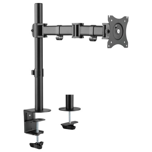 ULTRADESK Polohovatelný držák SKELETON Single pro monitor — černá