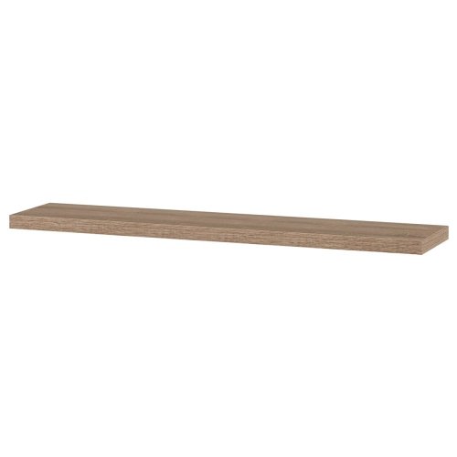 Polička nástěnná 120 cm, MDF, barva černý vysoký lesk, baleno v ochranné fólii