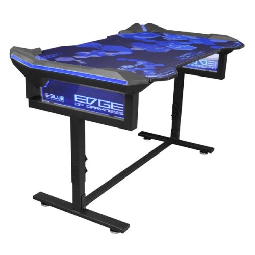 E-blue Herní stůl EGT004BK 135×78,5 cm — černá