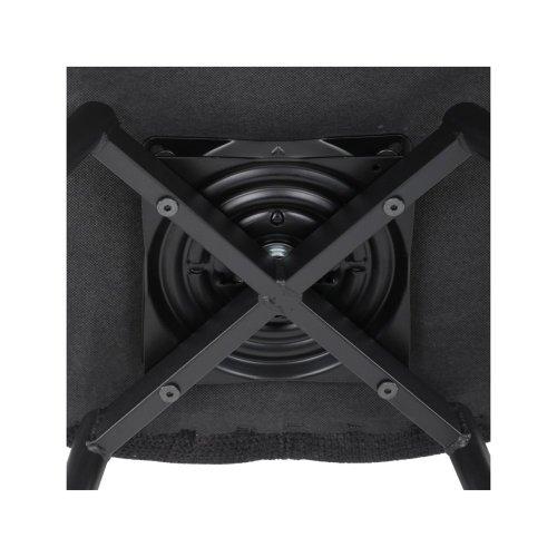 Židle jídelní, černá látka, černý kov, otočný mechanismus 90°/90° (L/P) - funkce reset - Brevné variany: Šedá