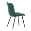 Židle jídelní, hnědá látka, černý kov - Brevné variany: Stříbrná