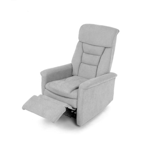 TV a relaxační křeslo s elektrickým ovládáním, potah hnědá látka