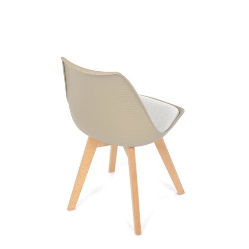 Židle jídelní, cappuccino plast, CT-X7055 CAP