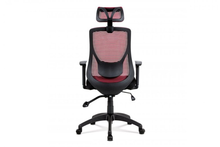 Kancelářská židle, synchronní mech., černá MESH, plast. kříž