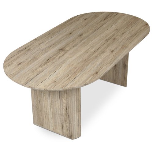 Stůl jídelní, 200x100x76 cm, MDF deska, 3D dekor dub san remo. - Brevné variany: San remo