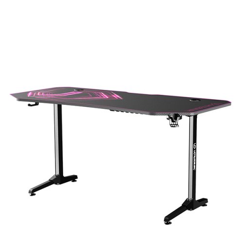 ULTRADESK Herní stůl FRAG XXL 160×75 cm — více barev - Vyberte variantu: Frag XXL růžová
