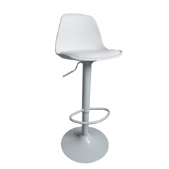 Barová židle, bílá, DOBBY (0000291239) — Memela.cz