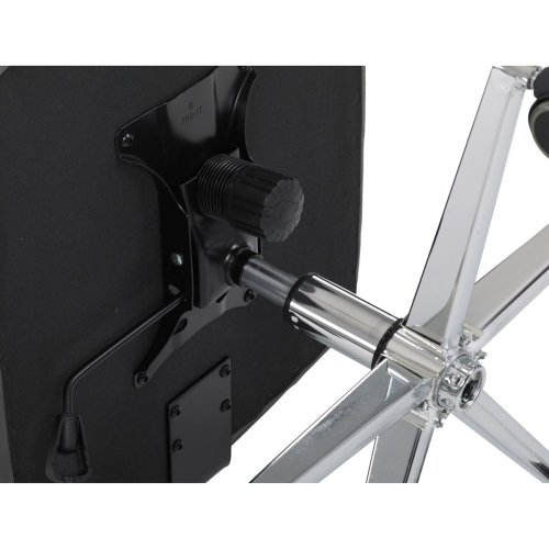 Židle kancelářská, šedá ekokůže, kříž kov chromový, houpací mechanismus, čalouněné područky - Brevné variany: Šedá