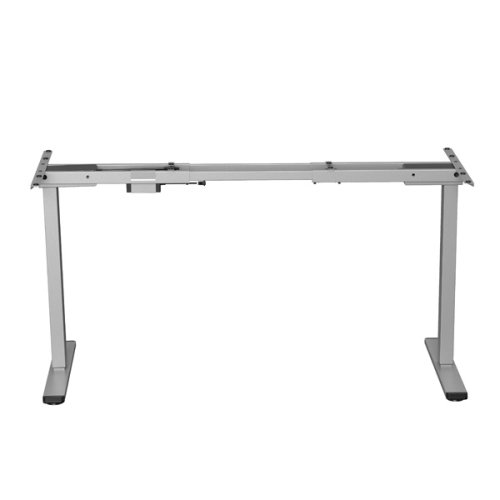 Rám stolu, elektricky nastavitelná výška, rozsah 500 mm, antikolizní systém, šedý, 100 kg nosnost, Powerton