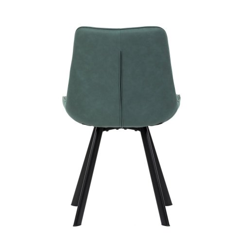 Židle jídelní, černá látka v dekoru broušené kůže, černý kov - Brevné variany: GRN3