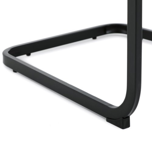 Židle jídelní, cappucino látka, černý kov