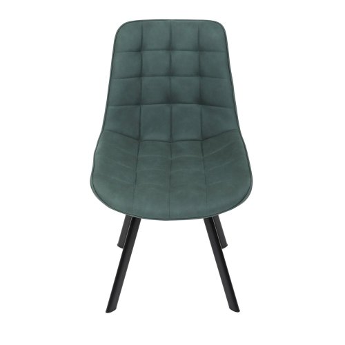 Židle jídelní, černá látka v dekoru broušené kůže, černý kov - Brevné variany: GRN3