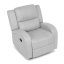 TV a relaxační křeslo, manuální polohování, potah šedá látka v dekoru kůže - Brevné variany: Šedá