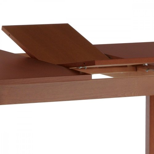 Jídelní stůl rozkládací 120+30x80x74 cm, deska MDF, dýha, nohy masiv, tmavý buk - Brevné variany: Třešeň