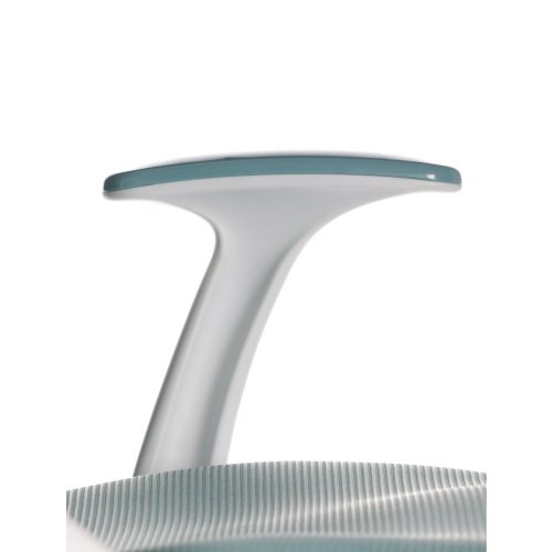 Dětská židle, modrá síťovina, bílý plastový kříž, kolečka na tvrdé podlahy, podpěrka nohou - Brevné variany: Růžová