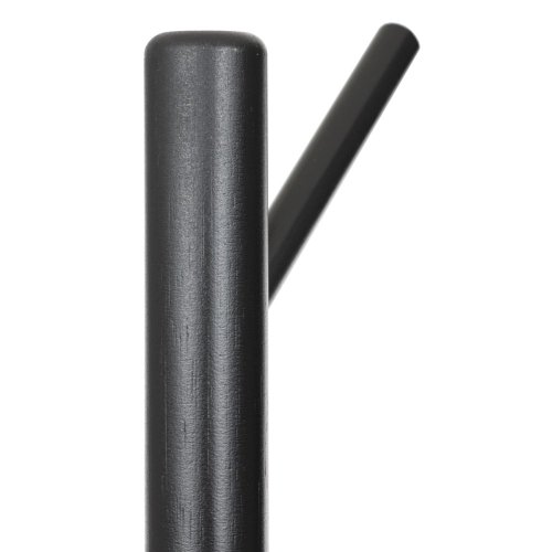 Věšák dřevěný stojanový, masiv bambus, černá + zlatá barva