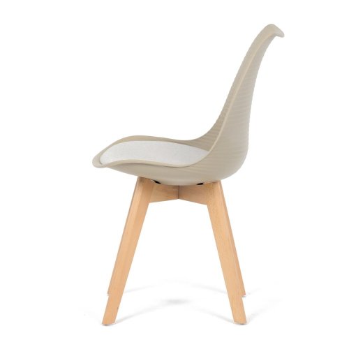 Židle jídelní, cappuccino plast, CT-X7055 CAP