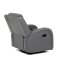 TV a relaxační křeslo, manuální polohování, potah šedá látka v dekoru kůže - Brevné variany: Šedá