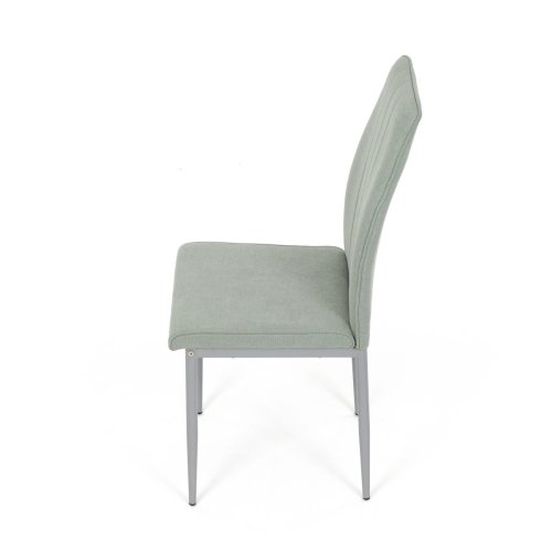 Židle jídelní, béžová látka, šedé kovové nohy - Brevné variany: Hnědá