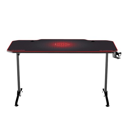ULTRADESK Herní stůl FRAG 140×66 cm — více barev - Vyberte variantu: Frag černá