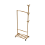 Pojízdný věšák, bambus, šířka 60cm, VIKIR TYP 1 (0000255631) — Memela.cz