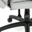 Kancelářské křeslo s podnožkou, potah šedá látka, PC mechanismus s aretací - Brevné variany: Stříbrná