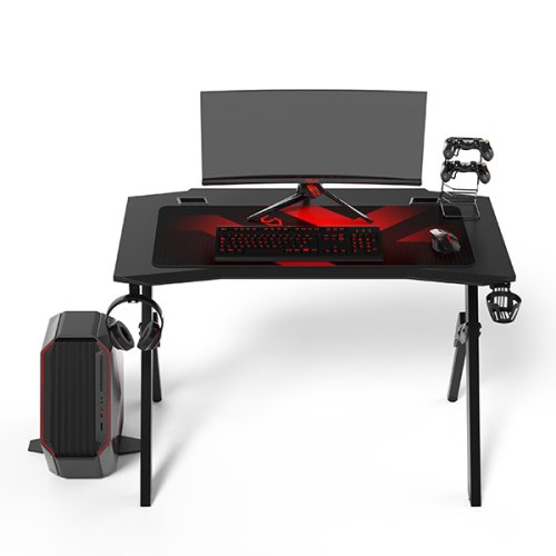 ULTRADESK Herní stůl ACTION V2 110×59 cm — černá/červená