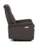 TV a relaxační křeslo s elektrickým ovládáním, potah hnědá látka