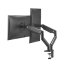 ULTRADESK Polohovatelný držák BRANCH Double pro 2 monitory — černá