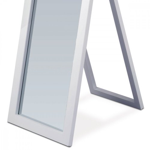 Zrcadlo stojací, v.150 cm, konstrukce z MDF, moření ořech - Brevné variany: Bílá