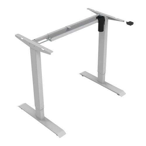 Rám stolu, elektricky nastavitelná výška, rozsah 500 mm, šedý, 70 kg nosnost, ergo