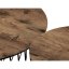 Set 2 ks stolků,pr.60x34, pr.37x39 cm, deska MDF, 3D dekor divoký dub, kovová drátěná podnož, černý mat