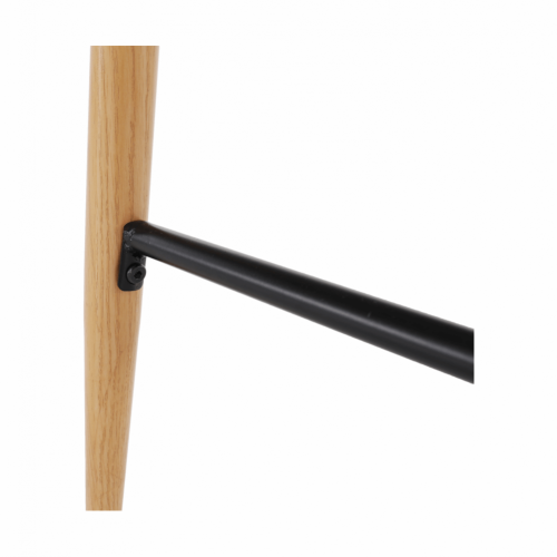 Barový stůl, bílá/dub, průměr 60 cm, IMAM (0000261519) — Memela.cz