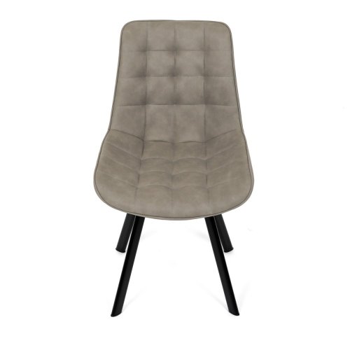 Židle jídelní, černá látka v dekoru broušené kůže, černý kov - Brevné variany: GRN3