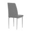 Jídelní židle s prošitým opěrákem a kovovými nohami - Brevné variany: Krémová