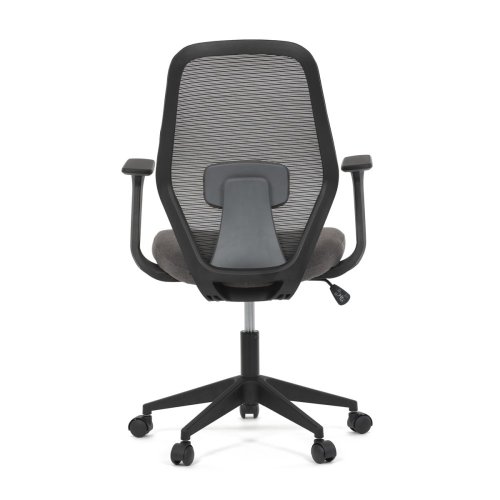 Židle kancelářská, látka černá, houpací mechanismus, kolečka pro tvrdé povrchy - Brevné variany: Černá