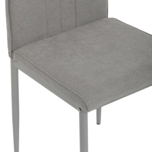 Židle jídelní, béžová látka, šedé kovové nohy - Brevné variany: Hnědá