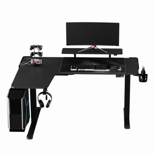 ULTRADESK Herní stůl WINGER 111×155×60 cm — více barev - Vyberte variantu: Ultradesk WINGER černá