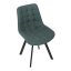 Židle jídelní, černá látka v dekoru broušené kůže, černý kov - Brevné variany: GRN3