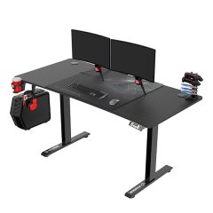 ULTRADESK Herní stůl LEVEL V2 140×68 cm — černá