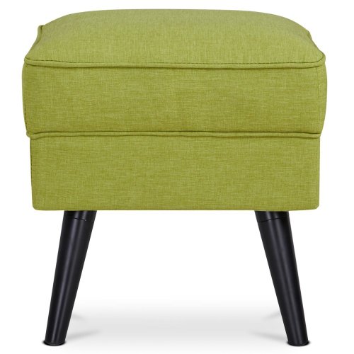 Taburet, krémová látka, nohy buk - Brevné variany: Zelená