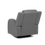 TV a relaxační křeslo, manuální polohování, potah šedá látka v dekoru kůže - Brevné variany: Šedá