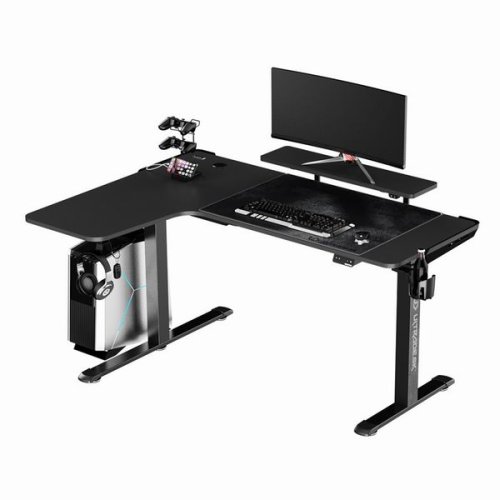 ULTRADESK Herní stůl WINGER 111×155×60 cm — více barev - Vyberte variantu: Ultradesk WINGER černá