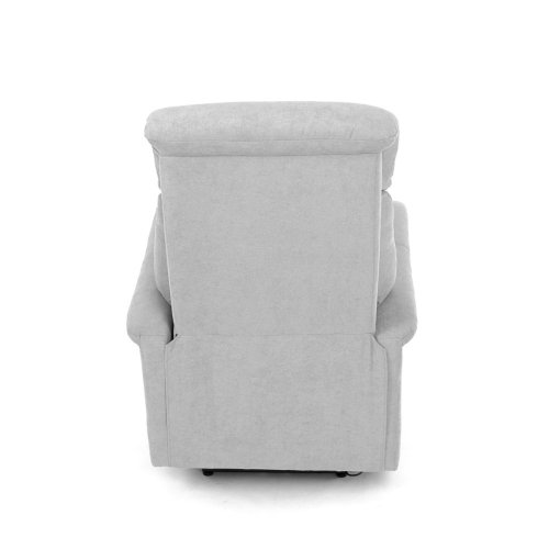 TV a relaxační křeslo s elektrickým ovládáním, potah hnědá látka