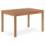 Jídelní stůl rozkládací 120+30x80x74 cm, deska MDF, dýha, nohy masiv, tmavý buk