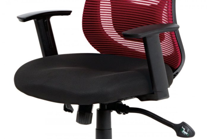 Kancelářská židle, synchronní mech., černá MESH, plast. kříž