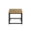 Stůl konferenční, 90x48x41 cm, MDF, dekor divoký dub, černý kov - Brevné variany: OLW