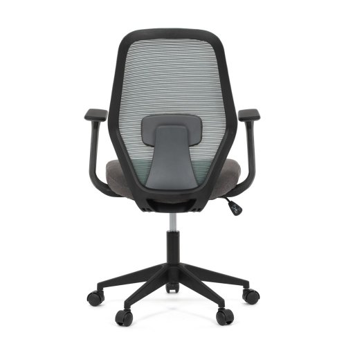 Židle kancelářská, látka černá, houpací mechanismus, kolečka pro tvrdé povrchy - Brevné variany: Šedá