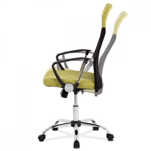 Kancelářská židle řady BASIC, potah černá látka a síťovina MESH, houpací mechani